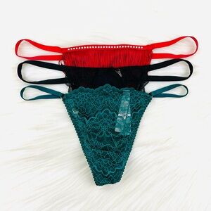 Victoria’s Secret V-String Thong Pantie Bundle Medium